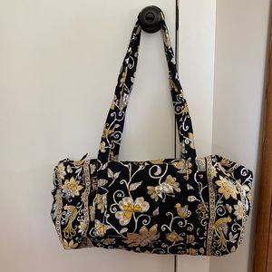 Vera Bradley Small Travel Duffel Bag in Yellow Bird
